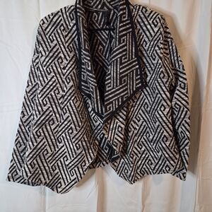 Chic Black and White Women's Blazer